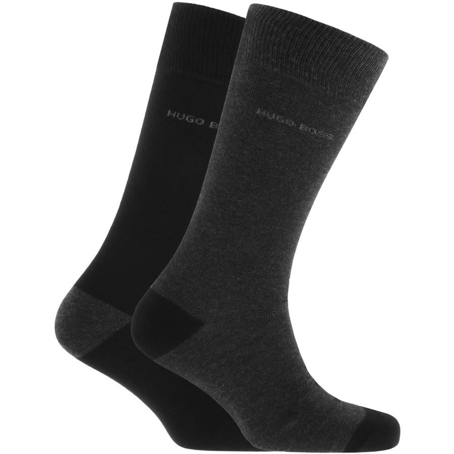 Alternative Image for ProductBOSS Two Pack Socks Black1
